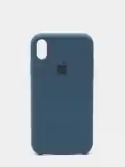 Синий меланж чехол Silicone Case для iPhone XR