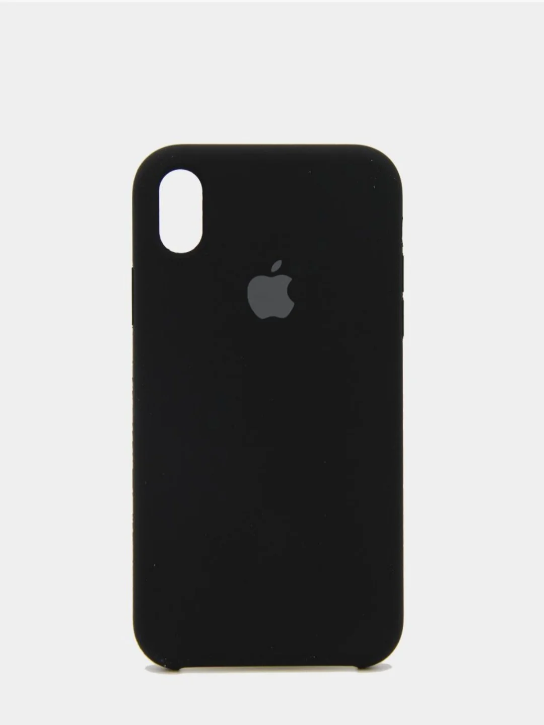 Черный чехол Silicone Case для iPhone XR