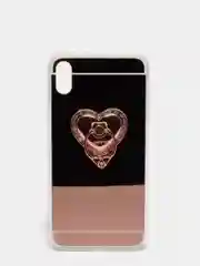 Зеркальный чехол для Айфон с подставкой в форме сердца для iPhone