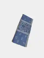 Голубой повязка для головы с рисунками