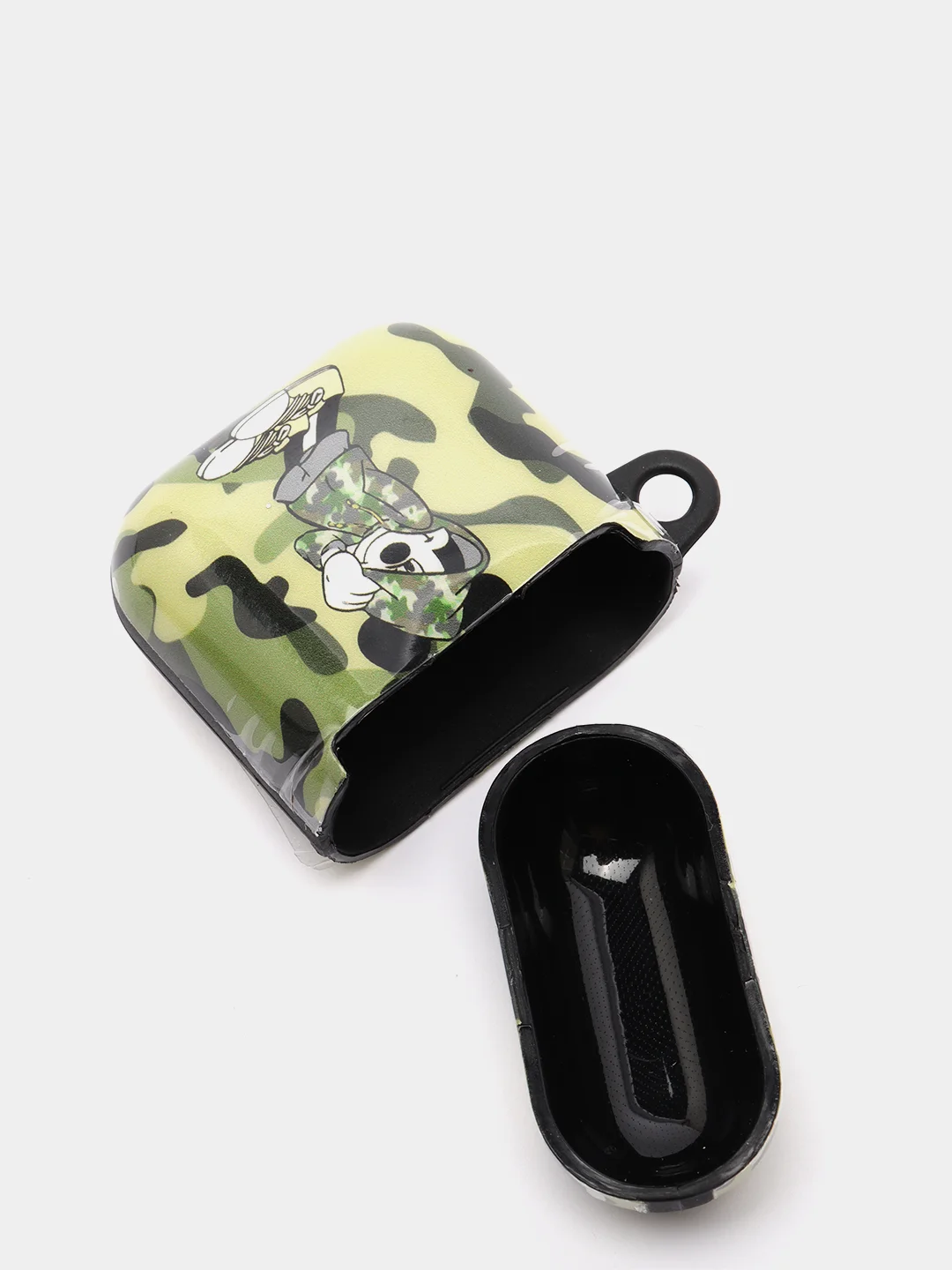 Зелёный хаки чехол-игрушка для наушников AirPods 1,2 (Эирподс 1,2 Аирподс 1,2)