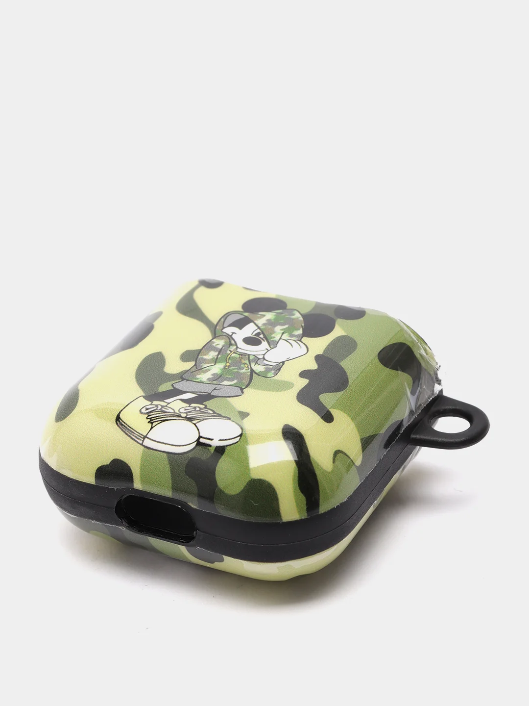 Зелёный хаки чехол-игрушка для наушников AirPods 1,2 (Эирподс 1,2 Аирподс 1,2)