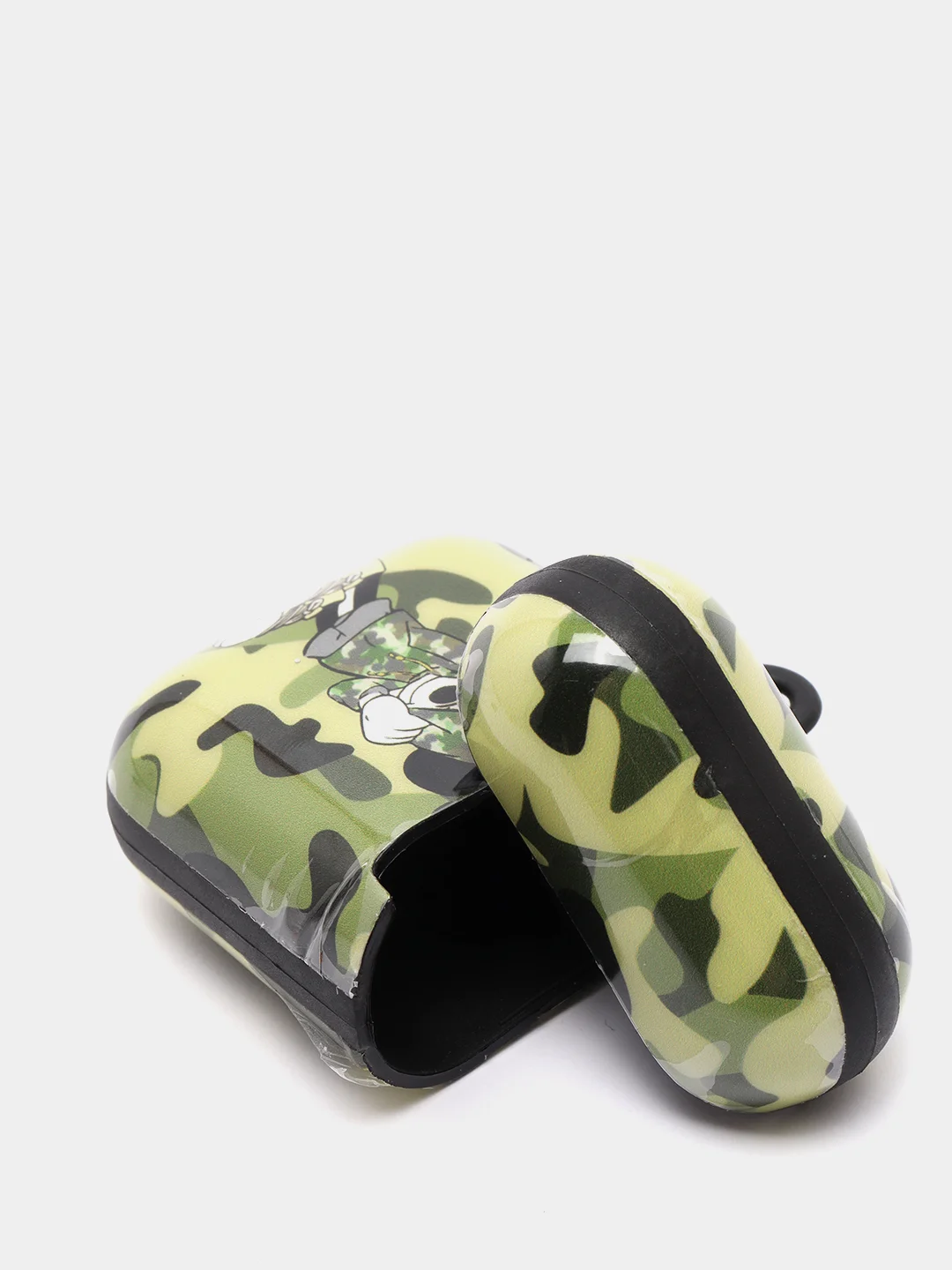 Зелёный хаки чехол-игрушка для наушников AirPods 1,2 (Эирподс 1,2 Аирподс 1,2)