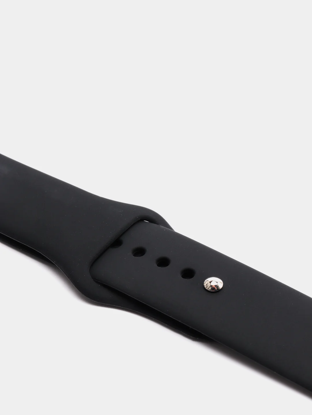 Черный ремешки Apple Watch, силиконовые