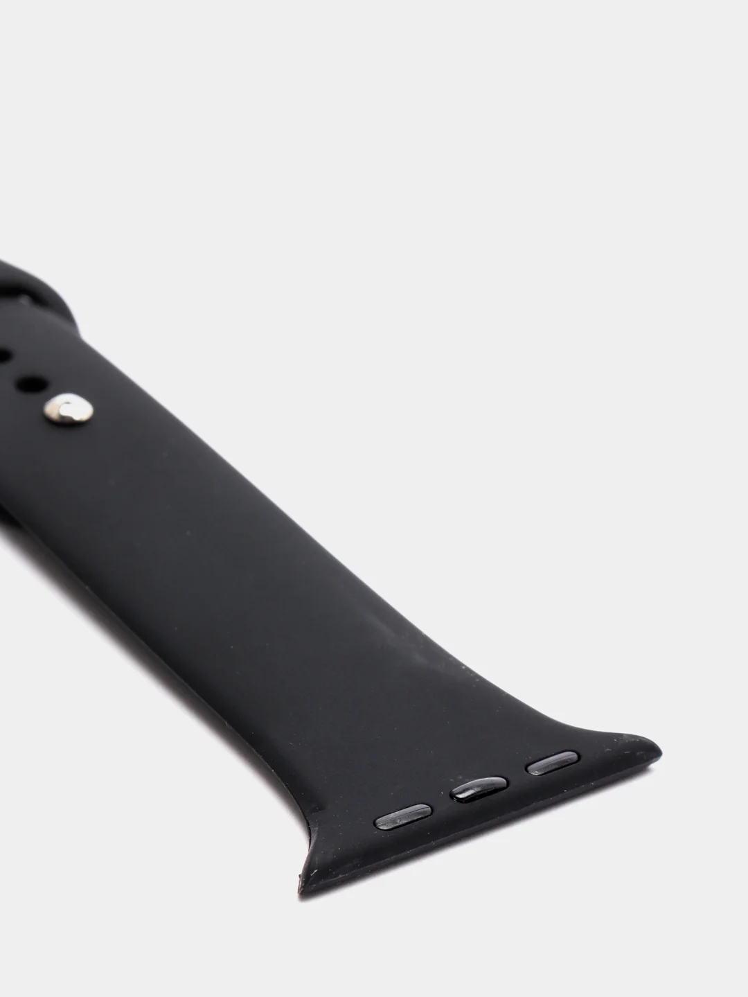 Черный ремешки Apple Watch, силиконовые