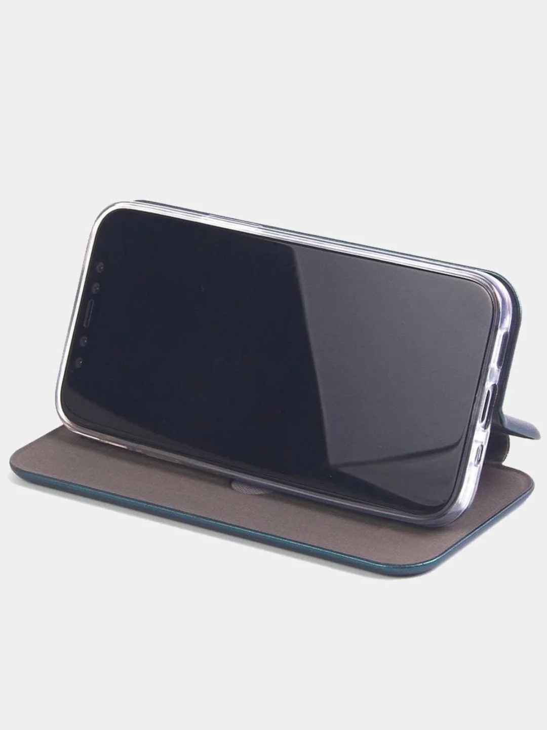 Золотой чехол-книжка для iPhone X / iPhone XS