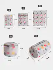 Мешки для стирки и хранения белья, 5 размеров