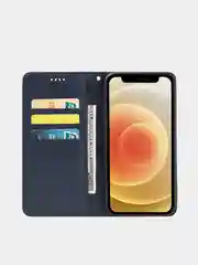 Синий меланж чехол книжка для Samsung Galaxy F52, S20, S21, A72, A11/M11