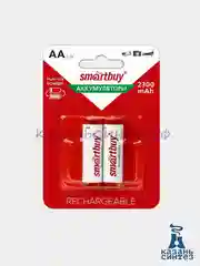 Аккумуляторы 2 шт. NiMh Smartbuy AA 2300 mAh (батарейки пальчиковые аккумуляторные)
