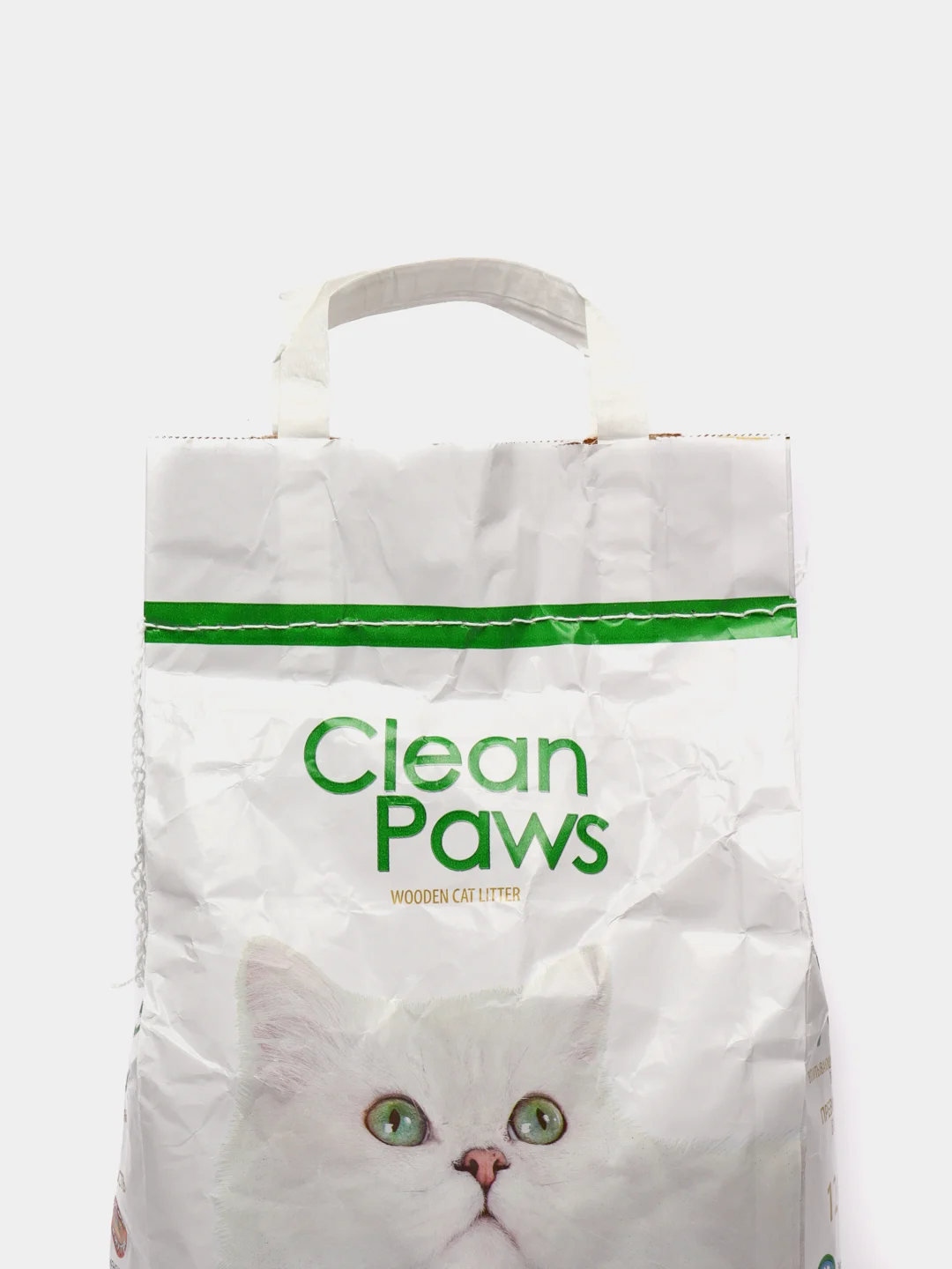 Чистые лапки древесный наполнитель, Clean Paws 12 литров