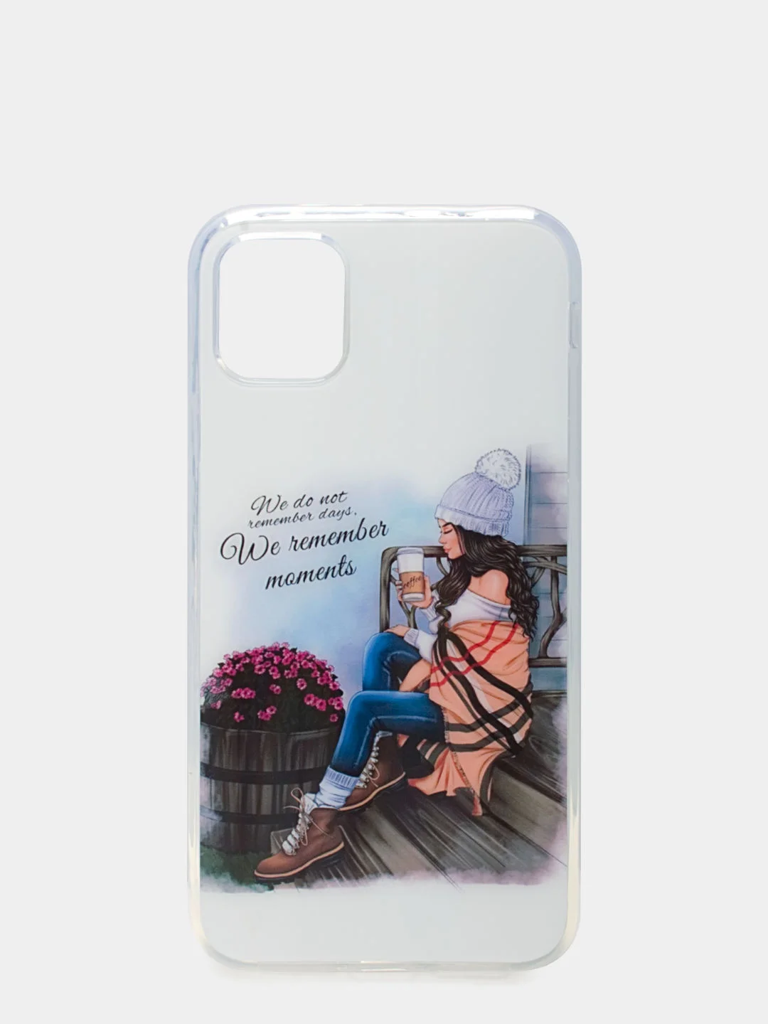 Бордовый накладка iPhone 11 силиконовая с переливом
