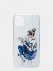 Синий накладка iPhone 11 силиконовая с переливом