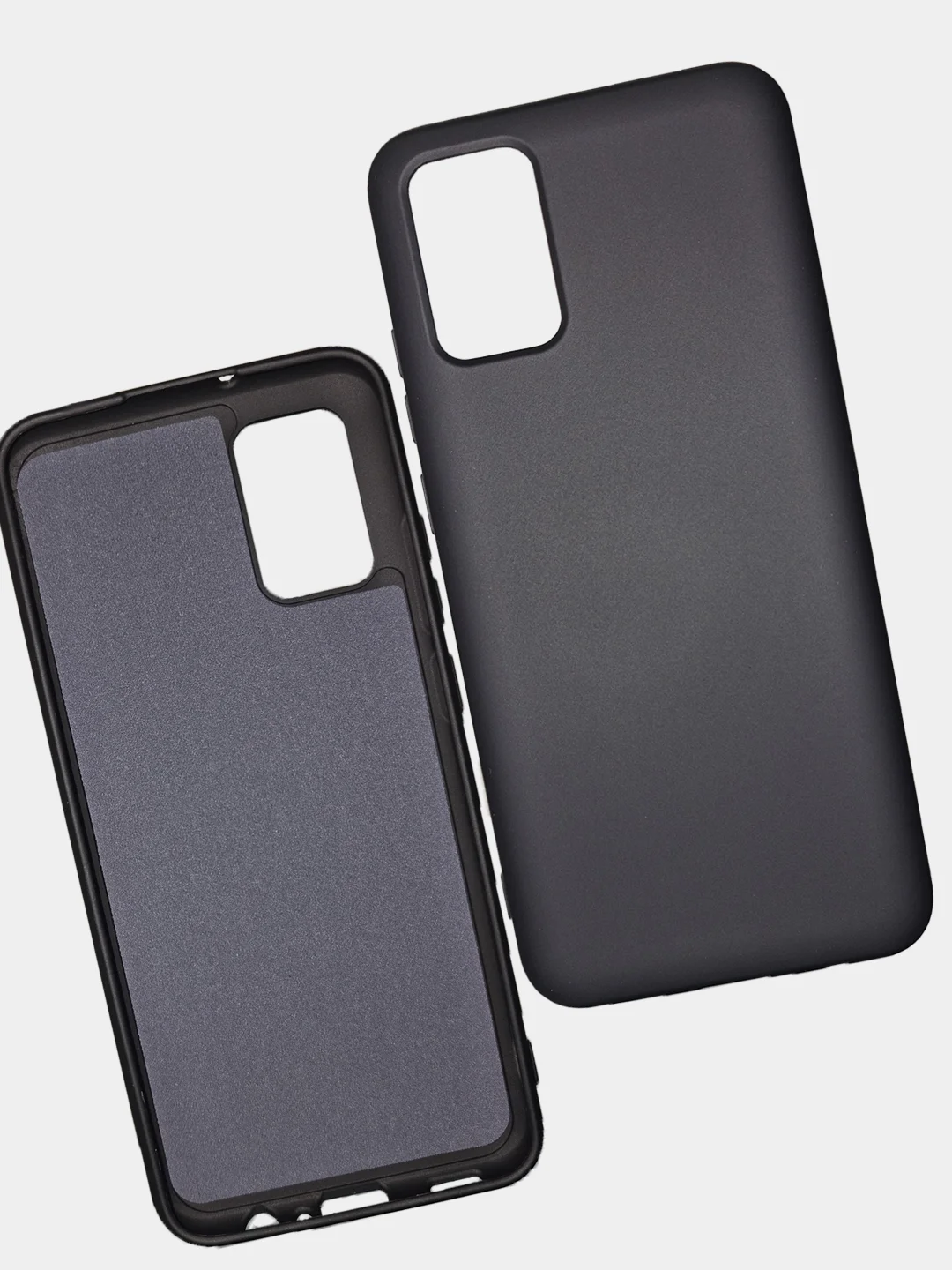 Черный чехол силиконовый для Samsung A02s / M02s