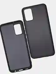 Черный чехол силиконовый для Samsung A02s / M02s