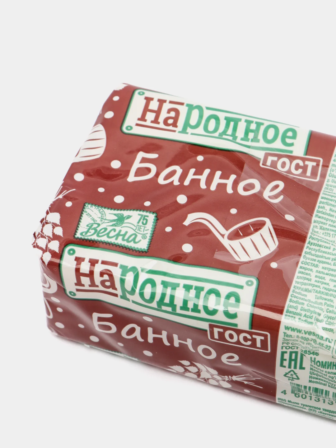 Мыло натуральное "Банное", Весна, 140 г
