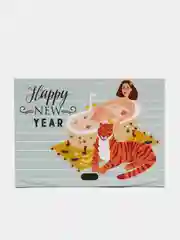 Ледяной складная коробка подарочная Happy NY, 16.5 х 12.5 х 5 см