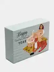 Ледяной складная коробка подарочная Happy NY, 16.5 х 12.5 х 5 см