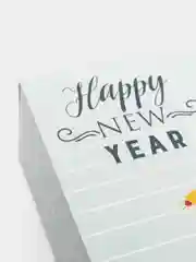 Ледяной складная коробка подарочная Happy NY, 16.5 х 12.5 х 5 см