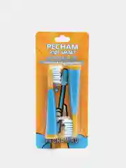 Синий сменные насадки для детской электрической зубной щетки PECHAM Kids Smart, 2 штуки