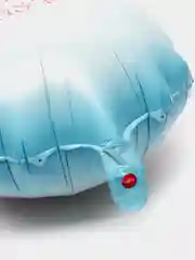 Голубой новогодний фольгированный воздушный шар