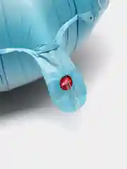 Голубой новогодний фольгированный воздушный шар