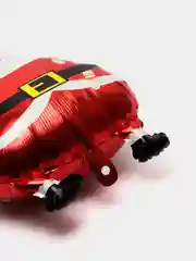Красный новогодний фольгированный воздушный шар