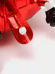 Красный новогодний фольгированный воздушный шар