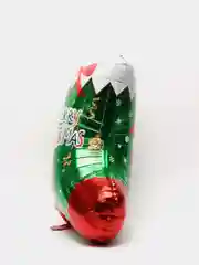 Алый новогодний фольгированный воздушный шар