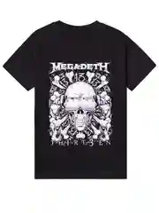 Футболка с принтом "Megadeth" Мегадеф из хлопка унисекс