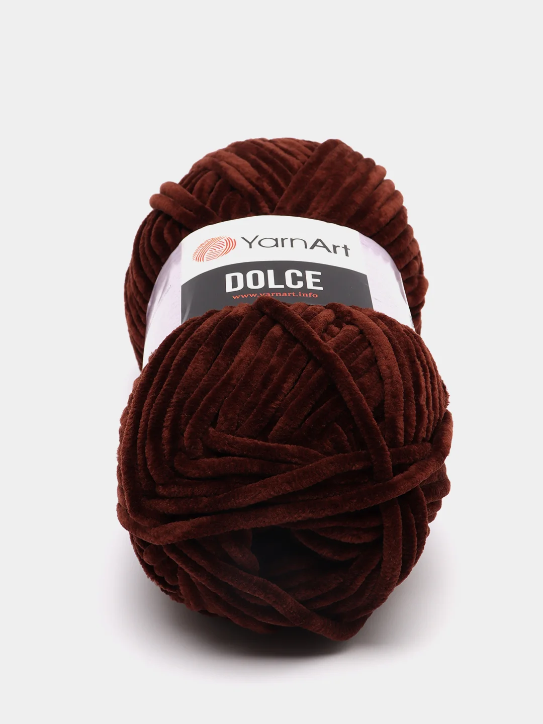 Коричневый пряжа Плюшевая YarnArt Dolce 100% Микрополиэстер 100г 120м (Велюровая ЯрнАрт Долче)