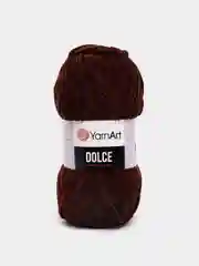Коричневый пряжа Плюшевая YarnArt Dolce 100% Микрополиэстер 100г 120м (Велюровая ЯрнАрт Долче)