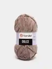Бежевый меланж пряжа Плюшевая YarnArt Dolce 100% Микрополиэстер 100г 120м (Велюровая ЯрнАрт Долче)