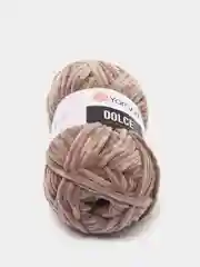Бежевый меланж пряжа Плюшевая YarnArt Dolce 100% Микрополиэстер 100г 120м (Велюровая ЯрнАрт Долче)