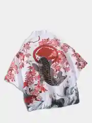 Белый кимоно японское "Хаори"