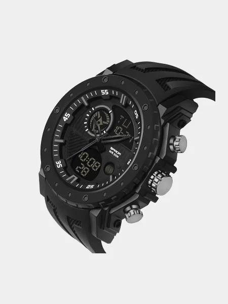 Черный часы наручные мужские SANDA 6012