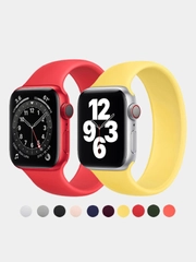 Силиконовый ремешок для часов Apple Watch 3,4,5,6,7 на 38, 40, 42, 44 мм