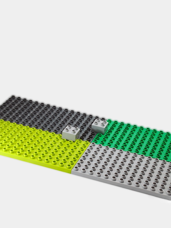 Строительная платформа для крупного конструктора типа Lego Duplo, пластина 25 х 12 см