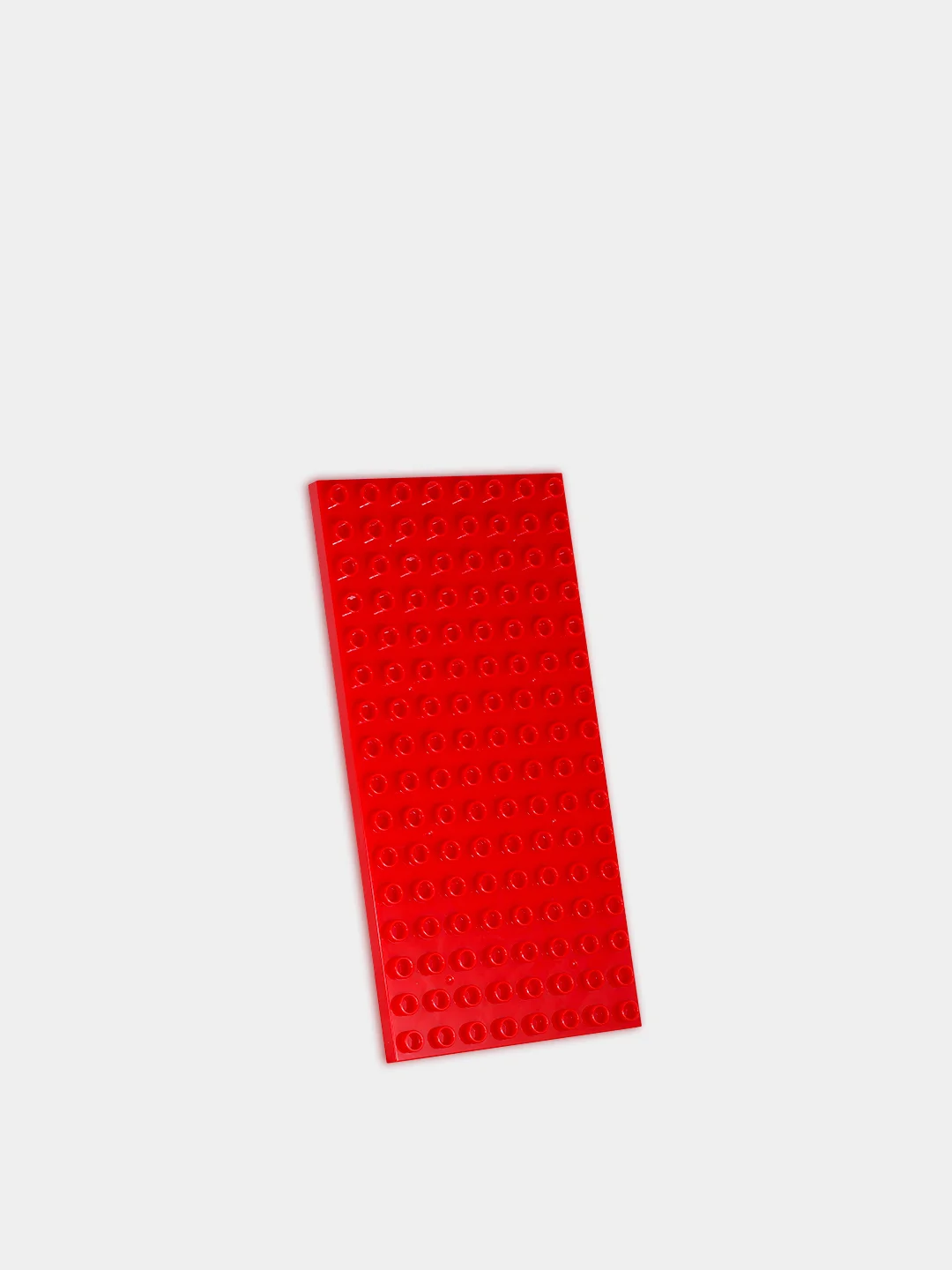 Красный строительная платформа для крупного конструктора типа Lego Duplo, пластина 25 х 12 см