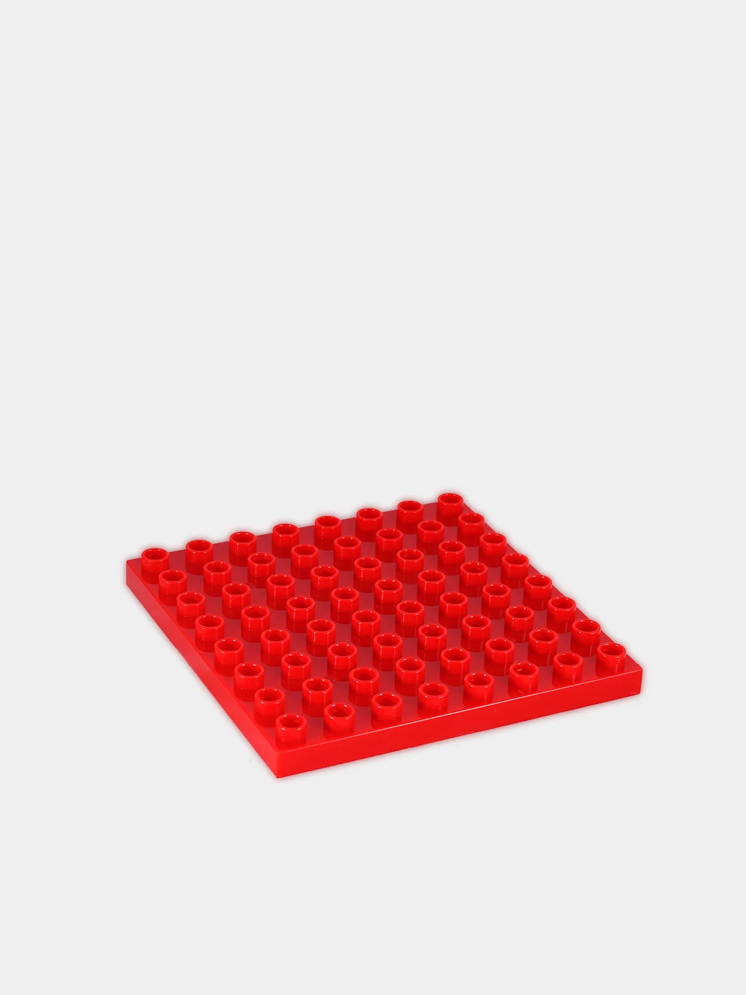 Красный строительная платформа для крупного конструктора типа Lego Duplo, пластина 12 х 12 см