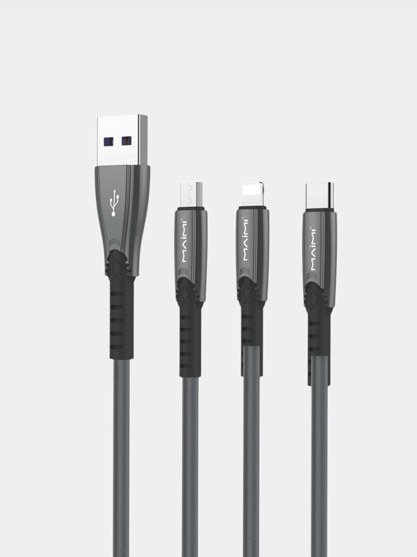 USB кабель micro USB 1.0м MAIMI X28 (черный) 3A