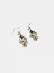 Серебряный серьги винтажные с камнями