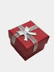 Красный коробка подарочная для колец и украшений/ коробочка 4*4*3 см шкатулка