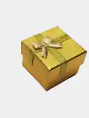Желтый коробка подарочная для колец и украшений/ коробочка 4*4*3 см шкатулка