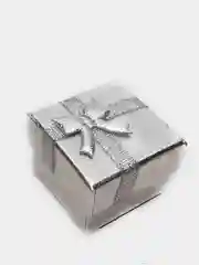 Серебряный коробка подарочная для колец и украшений/ коробочка 4*4*3 см шкатулка