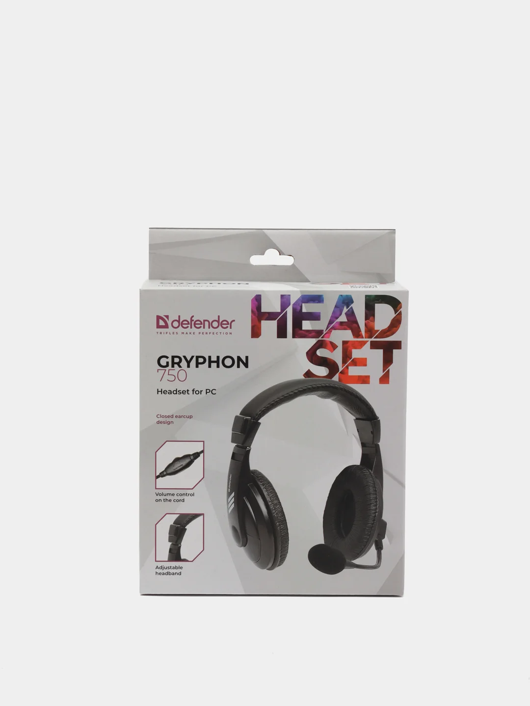 Игровые наушники с микрофоном Defender Gryphon 750, черный