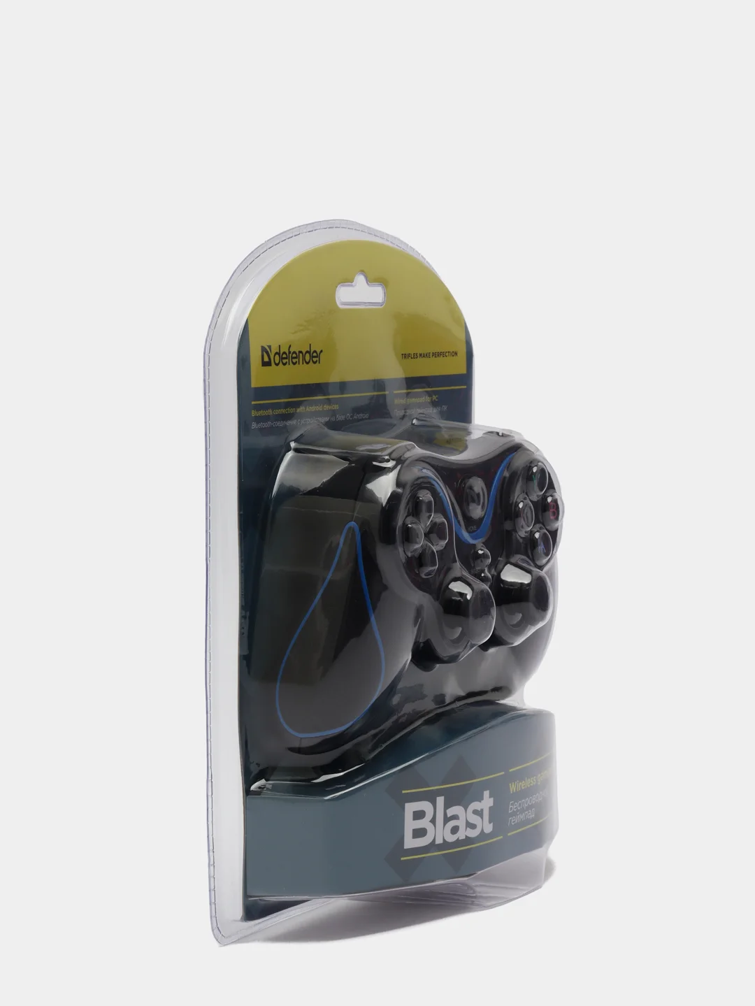 Черный беспроводной геймпад (джойстик)  для телефона USB,Bluetooth,Android,Li-Ion, Крепление