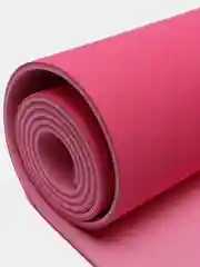 Розовый коврик для йоги и фитнеса нескользящий, двусторонний, 183 х 61 х 0,6 см