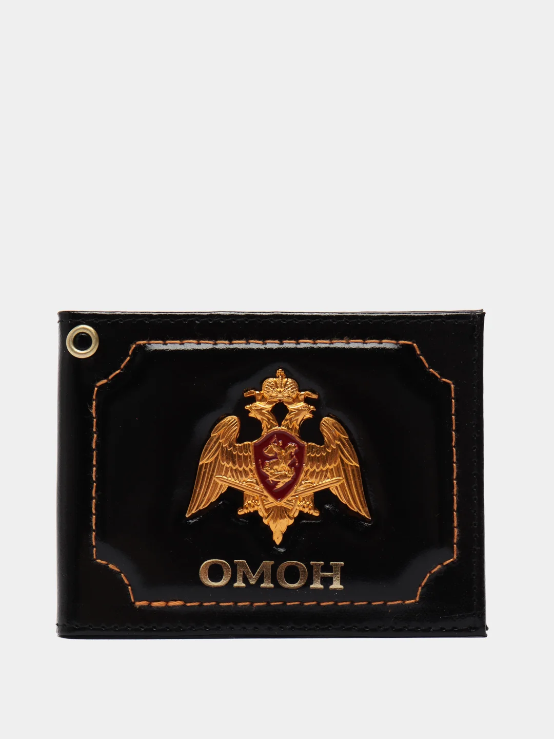 Черный обложка для удостоверения "ОМОН"