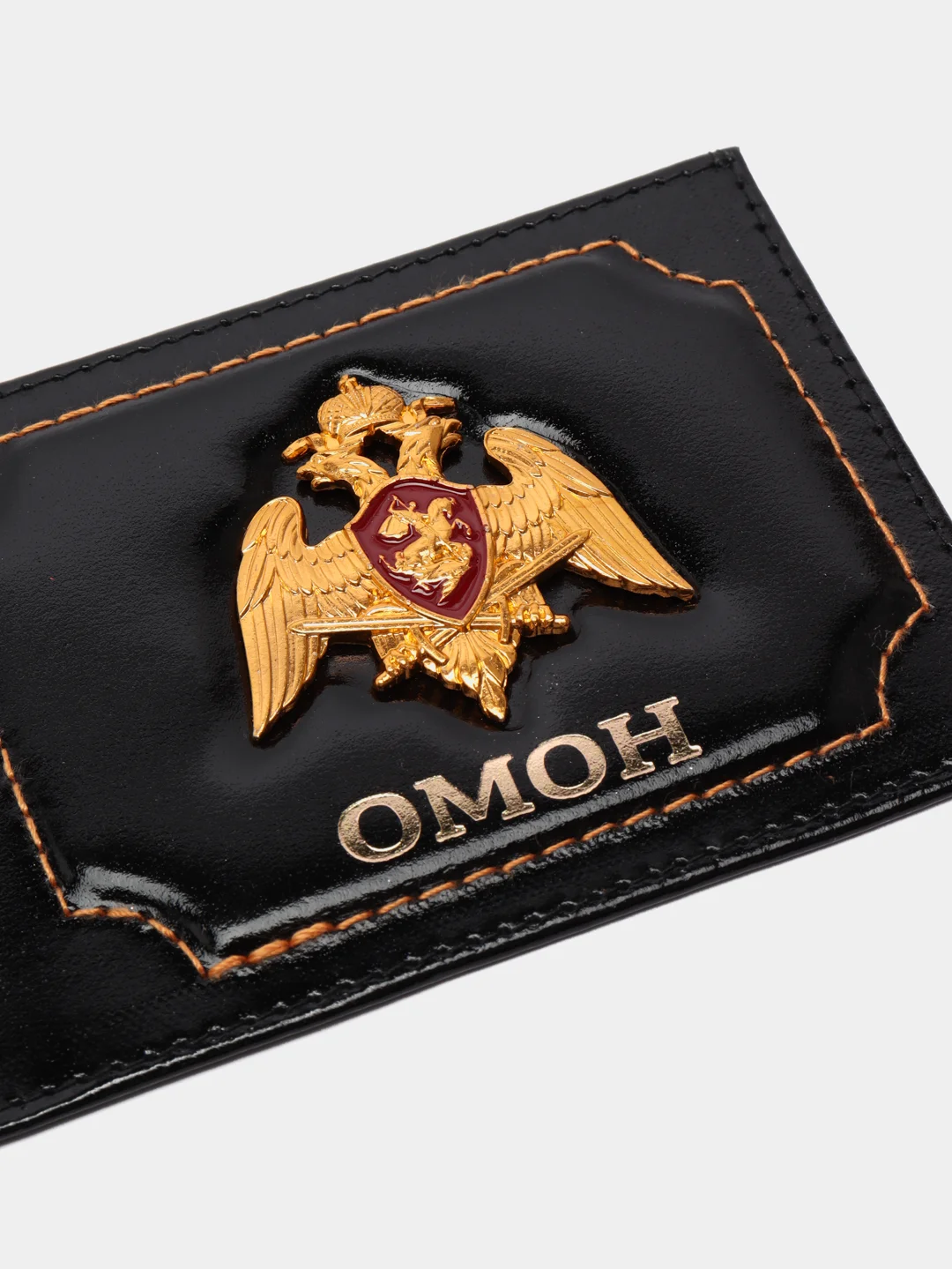 Черный обложка для удостоверения "ОМОН"