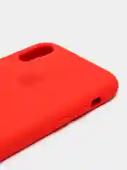 Красный силиконовый чехол Silicone Case для iPhone XR (Айфон ХР), с бархатистым покрытием внутри